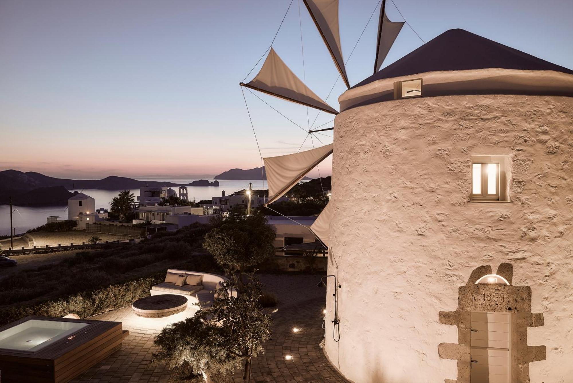 Ferienwohnung Windmill Karamitsos Since 1859 Trypiti Exterior foto